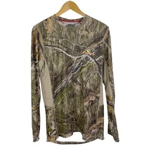 Mossy Oak Scent Control T Shirt Tree Camo Men's S (34-36) Long Sleeve Base Layer